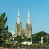 Catholic Cathedral where the seat of the Roman Catholic Archbishop of Jakarta, Indonesia