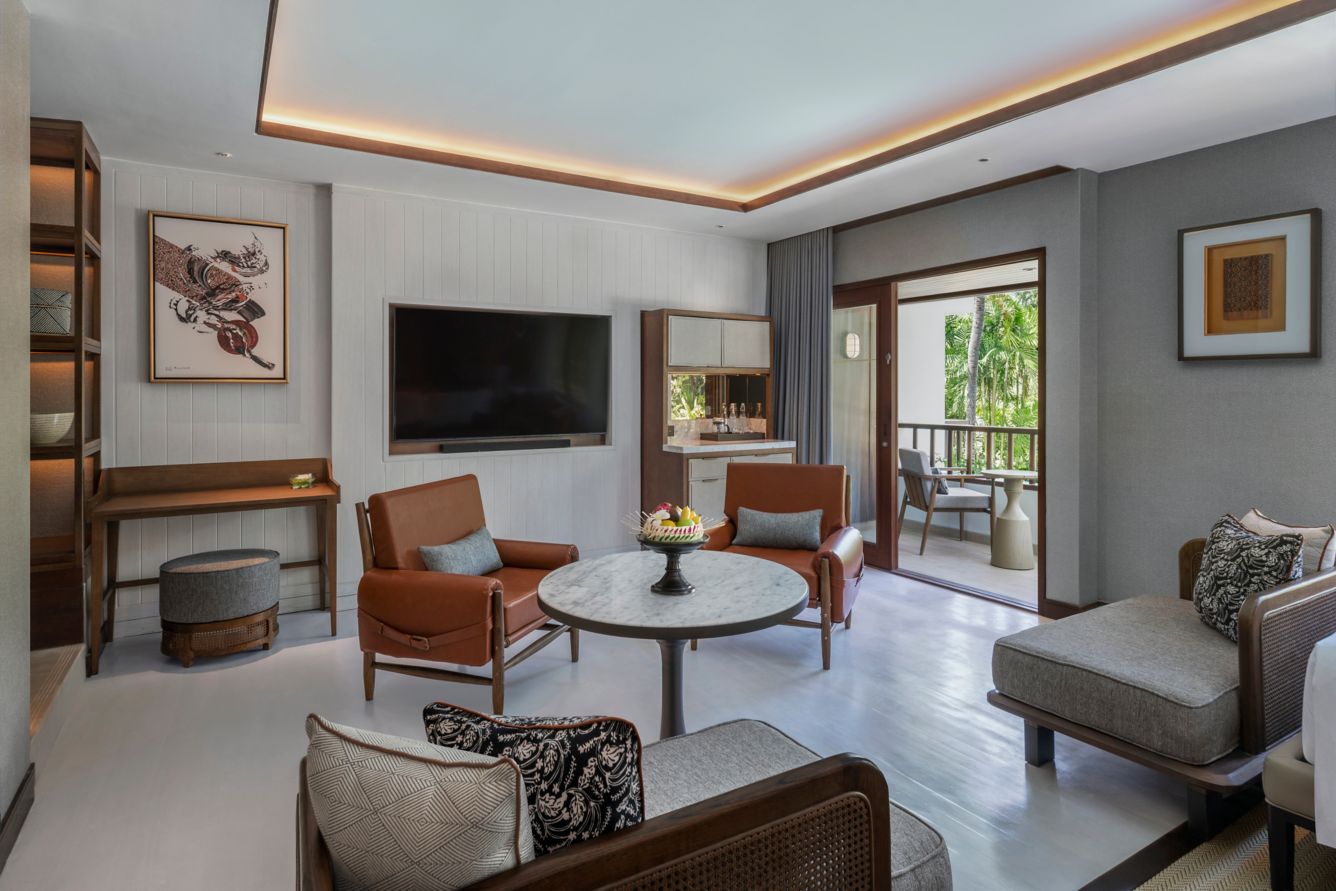 Living room in deluxe studio