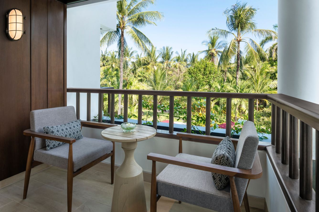 private balcony in deluxe studio