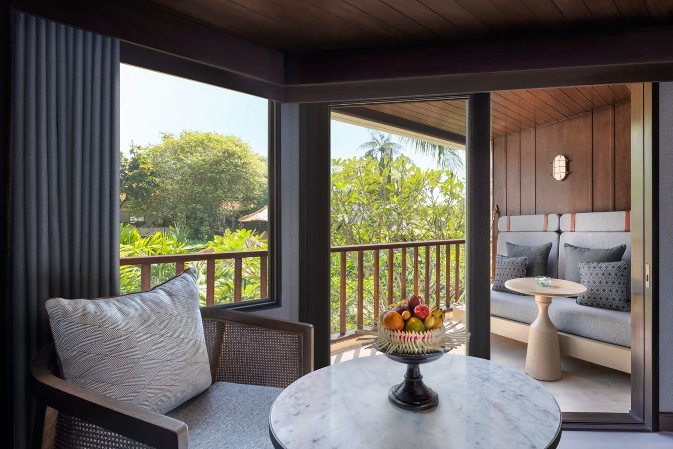 provate balcony in deluxe room